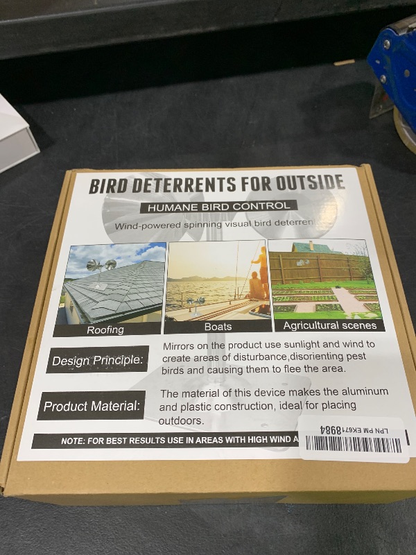 Photo 1 of 2 Pack Bird Reflectors Spinning Wind Powered?Bird Scare Reflective Device Keep Bird Pigeon Woodpeckers and Sparrows Away for Outdoor Patio, Yard, Garden, Rooftop and Vegetable Gardens