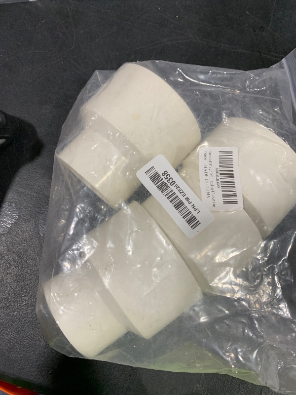 Photo 1 of Semetall 3" x 2" PVC DWV Reducer Coupling Adapter (Socket x Socket)-4 Pack,White