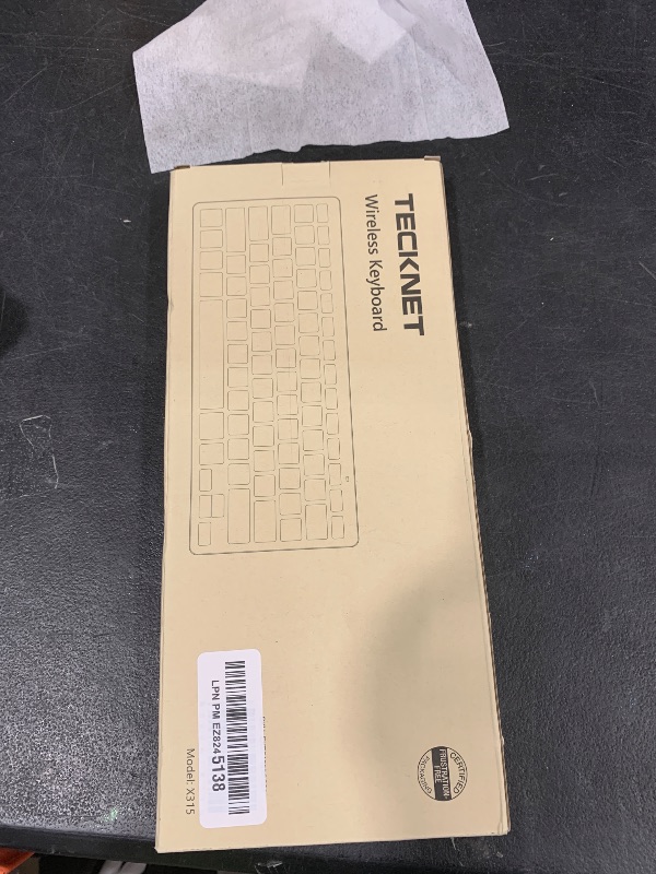 Photo 1 of TECKNET 2.4G Wireless Keyboard, Small Wireless Keyboard with Media Hotkeys, Mini Keyboard Compact Wireless Keyboard, 12-Month Battery Life, Compatible with PC, Desktop, Laptop, Smart TV - Grey