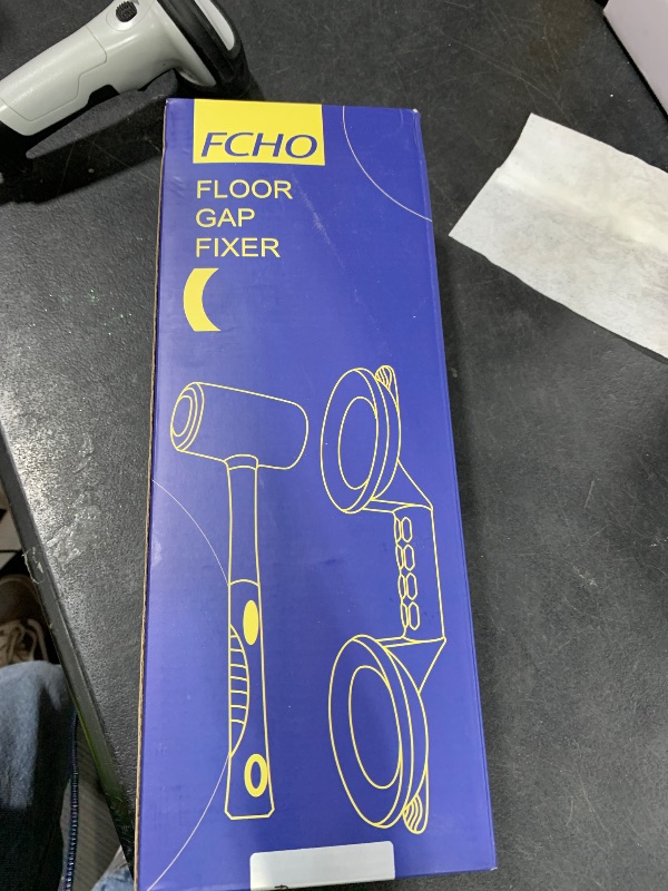 Photo 1 of Floor Gap Fixer Tool for Laminate Floor Gap Repair Include Suction Cup and Mallet -Blue Kit(Can't use on scraped surface floor)