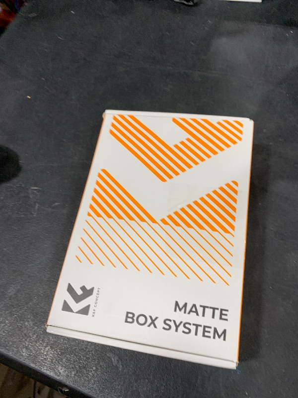 Photo 1 of K&F Concept Matte Box, DSLR Camera Matte Box with Carbon Fiber Top Flag, with 67/72/77/82/95mm Adapter Rings for 4x5.65 ND UV Filter/Circular Filter