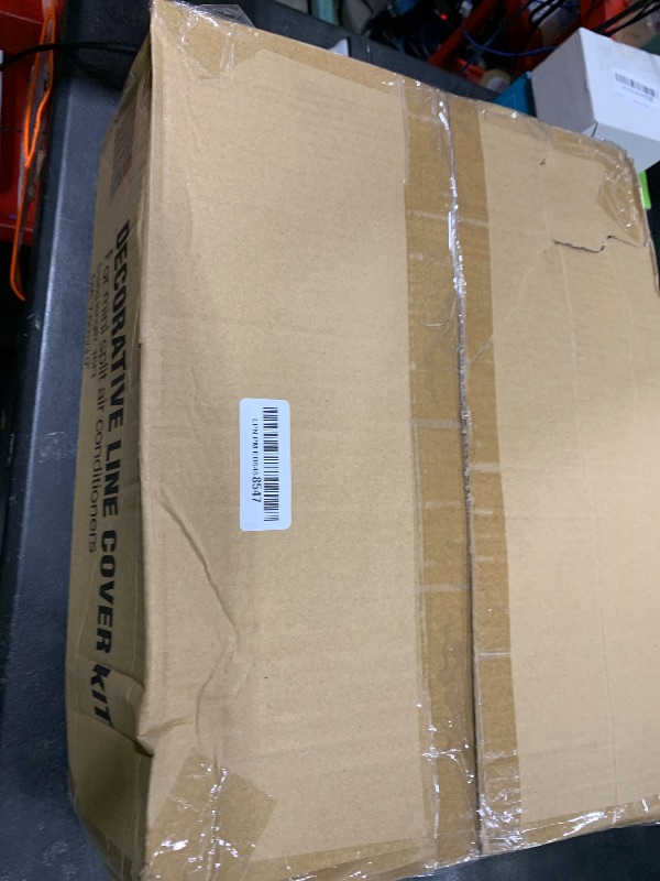 Photo 1 of BEWAVE Mini Split Line Set Cover Kit, Decorative PVC Line Cover Kit for Mini Split Air Conditioners and Heat Pumps 3" Wx16.1' L Brown