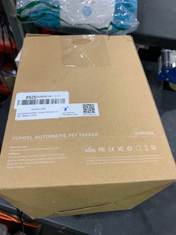 Photo 1 of 2025 Upgraded Automatic Cat Feeder - 4L Timed Auto Pet Feeder for Cat and Dog with Dry Food Dispenser, 180-day Battery Life, 1-6 Meals Per Day, 1-16 Portion, Desiccant Bag Keeps Food Fresh