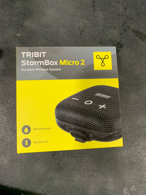 Photo 1 of Tribit StormBox Micro 2 Wireless Portable Speaker: 10W Loud Deep Bass Sound, IP67 Waterproof Bike Speaker with Bluetooth 5.3, 12H Playtime, TWS Pairing for Camping Travel Hiking