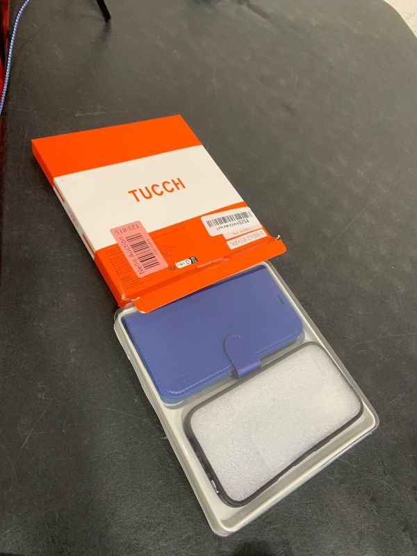 Photo 1 of TUCCH Case Wallet for iPhone 16, Removable [2 in 1] [Wireless Charging] PU Leather Magnetic Stand RFID Blocking [4 Card Slots] Detachable Protective Folio Compatible with iPhone 16, Klein Blue