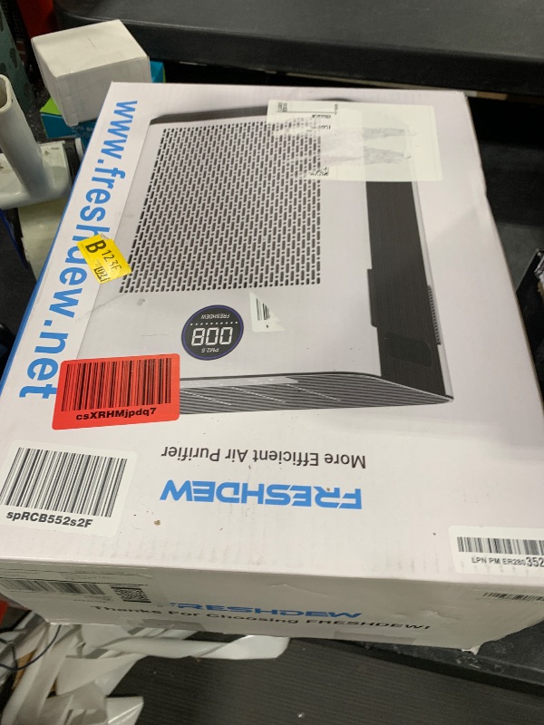 Photo 1 of FRESHDEW Air Purifier for Home Up to 2300ft² With H14 True HEPA Smart WiFi Control & Double-Sided Intake | 22dB Ultra Quiet for Bedroom/Pet Homes | Removes Smoke, Odors, Pollen, Dust, Dander