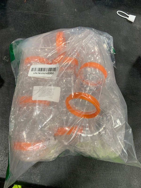 Photo 1 of Hamster Tunnel Tube Toy Pet DIY Assorted Toy Transparent Adventure Pipe Playground Excercise Set for Mouse Hamster and Other Small Animals (Orange)