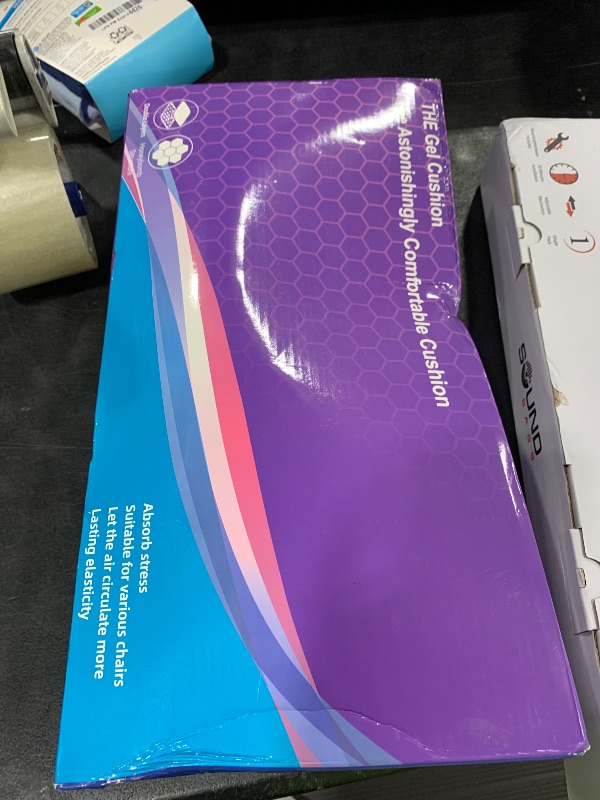 Photo 1 of Gel Seat Cushion, Cooling seat Cushion (Super Large & Thick), Breathable Honeycomb Design Absorbs Pressure Points Seat Cushion, Gel Cushion for Office Chair, Home Car seat Cushion for Wheelchair