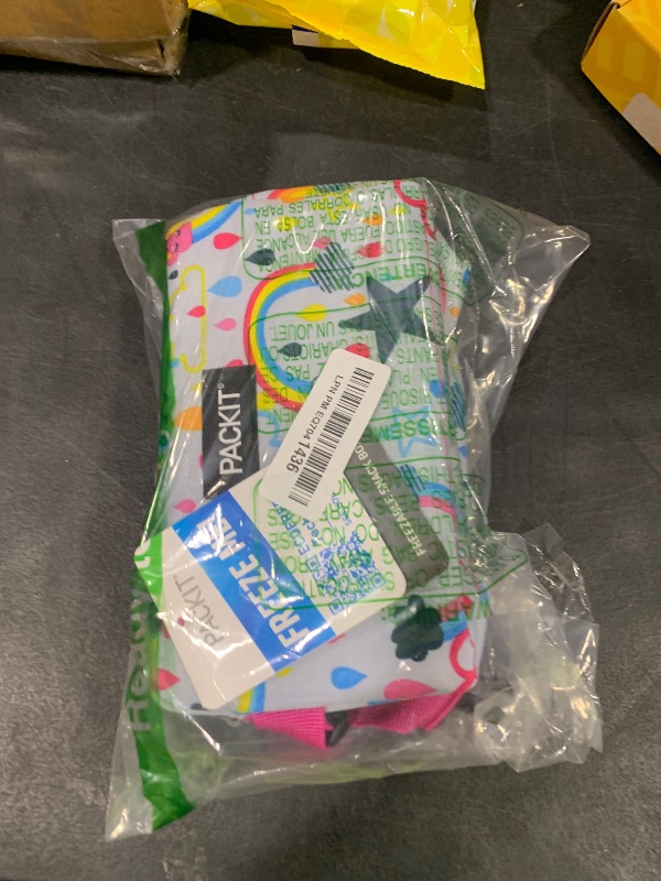 Photo 1 of PackIt Freezable Snack Box, Rainbow Sky, Built with ECOFREEZE Technology, Collapsible, Reusable, Zip Closure with Buckle Handle, Great for All Ages and Fresh Snacks on the go