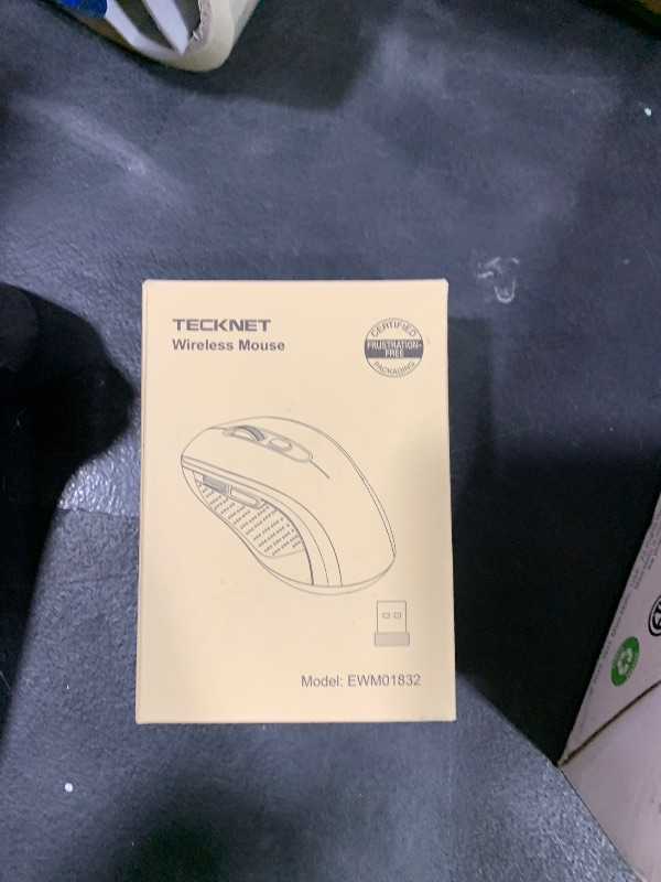 Photo 1 of TECKNET Bluetooth Mouse, 4000DPI Wireless Mouse for Laptop 2-in-1(BT 5.0/3.0+2.4Ghz) Computer Portable PC Mice Wireless with USB Receiver for Mac (USB-A+Bluetooth, Black)