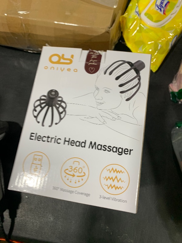 Photo 1 of ONIYEA Electric Scalp Massager with 3 Modes, 360 Degree Head Massager, Cordless Portable Head Scratcher for Stress Relax