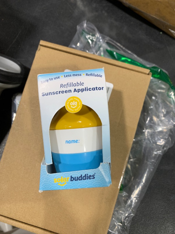 Photo 1 of Solar Buddies Sunscreen Applicator - Single Nude - Refillable Roll on Sponge Sunscreen, Suncream & Lotion Applicator For Kids, Adults & Families - Holds 3.4fl oz, Perfect Size for Travel