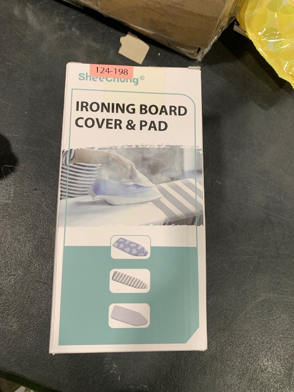 Photo 1 of SheeChung 12.5 x 32 Inch Small Ironing Board Cover and Pad,Cotton Cover & Extra Thick Padding,Resists Scorching and Staining,Elastic Cord,Fits Small Mini Table top Ironing Board (Board not Included)