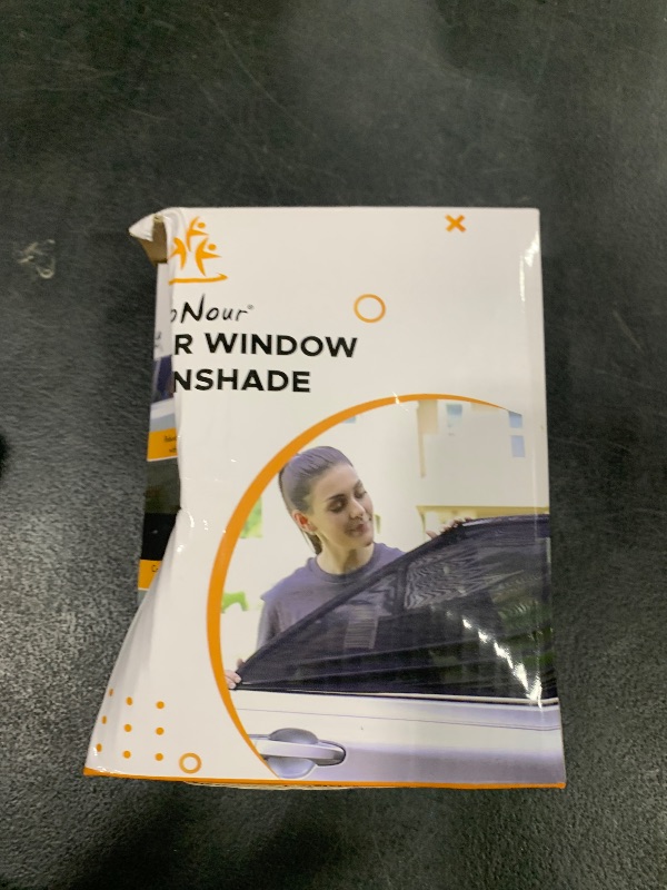 Photo 1 of EcoNour Window Shades for Side Windows (Pack of 2) | Sun Shade for Car Heat and UV Protection | Adjustable Elastic Fabric Baby Car Shade | Rear Side Window Sun Shade Accessories (Large 40"x25")