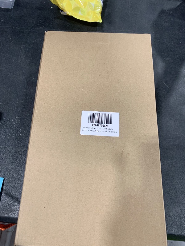 Photo 1 of Floor Register 6 x 12 Inch 2 Pack, Floor Vent Covers for Home Floor, Sidewall, Premium Finish Air Vent Cover with Easy Adjust Air Supply Lever, Brown