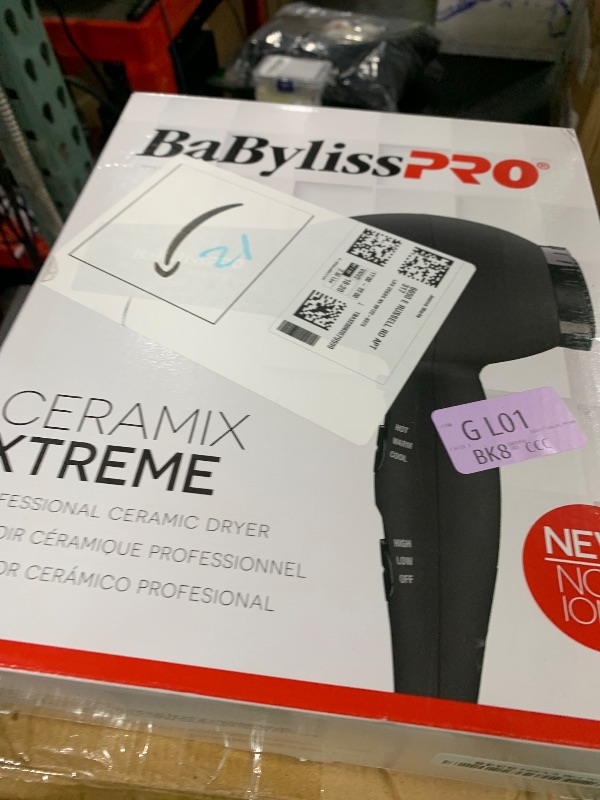 Photo 1 of BaBylissPRO Hair Dryer, Ceramix Xtreme 2000-Watt Blow Dryer, Hair Styling Tools & Appliances, BX2000