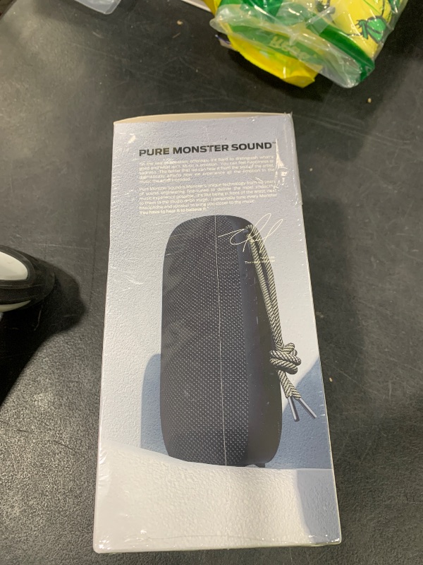 Photo 1 of Monster S320 Speaker, Portable Bluetooth Speaker, 40W True Wireless 360° Stereo Sound Effect,IPX7 Waterproof, 32 Hour Playing Time, Suitable for Outdoor