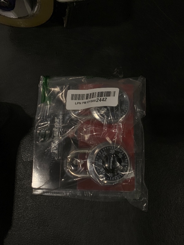 Photo 1 of Master Lock Black Gym Locker Lock Combination Padlock, Indoor Combo Lock with Preset 3-Digit Code for Cabinets, Storage, 2 Pack, 1500T