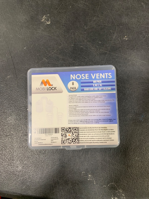 Photo 1 of Nose Vent Sinus Relief Dilator (Pack of 8 Various Sizes) - A Simple Solution for Nasal Snorers - Reusable Snoring Device to Enjoy a Peaceful Night's Sleep - by Mobi Lock
