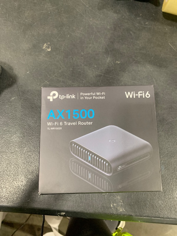 Photo 1 of TP-Link Ultra-Portable Wi-Fi 6 AX1500 Travel Router TL-WR1502X | Easy Public WiFi Sharing | Hotel/RV/Travel Approved | Phone WiFi Tether | USB C Powered | Multi-Mode | Tether App | Durable Design