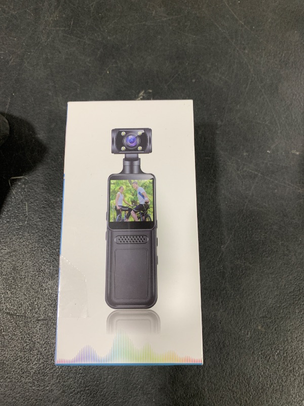 Photo 1 of Fenpos 128G 4K Body Clip Camera with Audio and Video Recording FHD Mini Handheld Body Worn Cam Portable Small Personal Camcorder Sport Action Outdoor Video Recorder