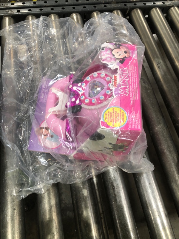 Photo 1 of Disney Junior Minnie Mouse Ring Me Rotary Style Phone with Lights and Sounds, Pink, Kids Toys for Ages 3 Up by Just Play