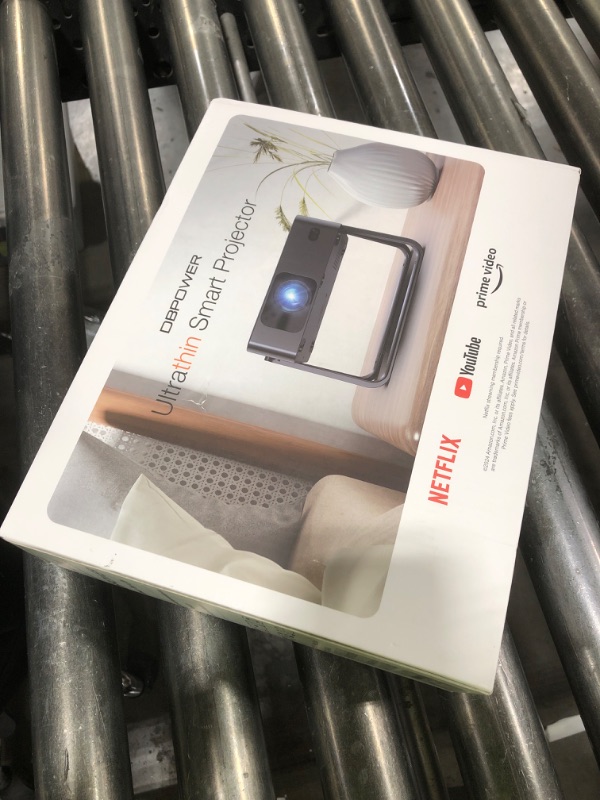 Photo 1 of [Ultra-Slim 1.97"| Netflix Licensed | AI Auto Focus | 360° Stand] Smart Mini Projector with WiFi 6 & Bluetooth, Built-in Netflix/YouTube/Disney+/Hulu, DBPOWER N5 Movie Projector for Bedroom (Black)