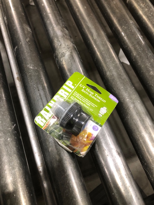 Photo 1 of Raindrip R620CT, Anti-Siphon Backflow Preventer, 3/4-Inch FHT X 3/4-Inch MHT, Connects to Hose Bib and Drip Irrigation System, Blister Package, Plastic, Black