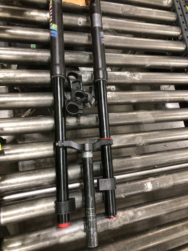 Photo 1 of NanLio Double Shoulder Snow Front Fork 27.5inch / 29 * 2.5 inch MTB Fork 150mm Travel Air Supension Bike Fork E-Bike Fork 15/9MM (29inch 100x9MM)