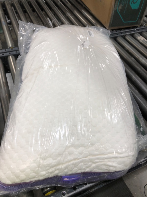 Photo 1 of HOMELAB Adjustable Shredded Memory Foam Pillow King Size, Cooling Bed Pillow for Sleeping with Removable Cover, Medium Pillow for Side Stomach & Back Sleepers, 1 Pack 20"x34"