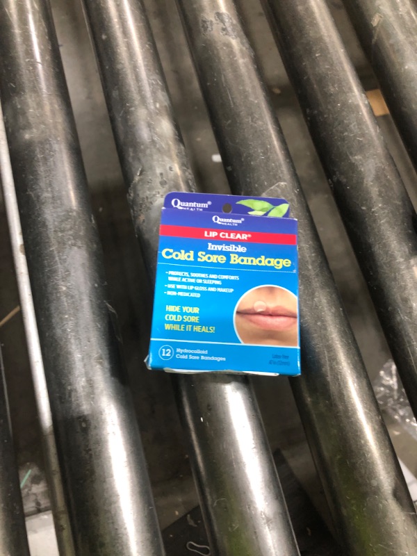 Photo 1 of Quantum Health Lip Clear Invisible Cold Sore Bandage, Fever Blister Patch - Patch Soothes and Protects, Hides Cold Sores, Helps Prevent Contamination, 12 Ct