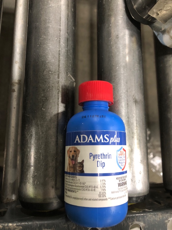 Photo 1 of Adams Plus Pyrethrin Dip For Dogs and Cats ; Kills and Repels Fleas, Ticks, Lice, Gnats, Mosquitoes and Flies ; 4 Fl Oz