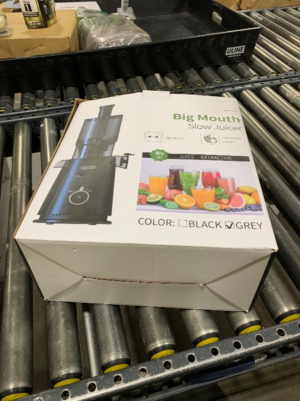 Photo 1 of Cold Press Juicer, ECOSELF Juicer Machines with Large Feed Chute Fit Whole Fruits & Vegetables, Self Feeding for Juice Extractor Machine, Easy to Clean and Assemble, High Juice Yield