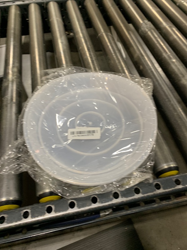 Photo 1 of OUPSAUI 3 4 6 8 10 12 14 16 Inch Plant Saucer Pot Tray, 6 Pack Clear Plant Saucers for Indoors and Outdoors, Large Plastic Dish Suacer Water Drip Tray for Potted Plants Flowers (10 Inches)