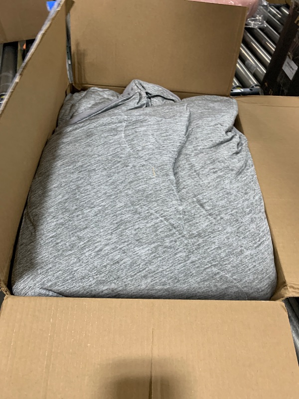 Photo 1 of CHOSHOME Cooling Comforter Oversized King Size, Cooling Blanket with Q-Max 0.45 Arc-Chill Cooling Fiber for Hot Sleeper and Night Sweats, Cool Thin Soft Summer Comforter for Bed, (96" x 120", Grey)
