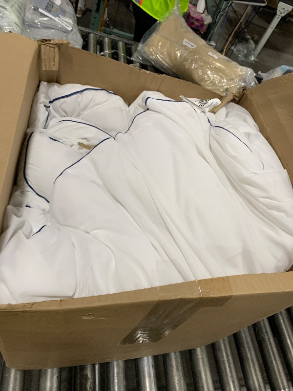 Photo 1 of CYMULA Queen Mattress Topper, Extra Thick Pillow Top Mattress Topper, Firm Cooling Mattress Pad Cover with 8-21 Inch Elasticated Deep Pockets, Plush Down Alternative Fill Mattress Protector