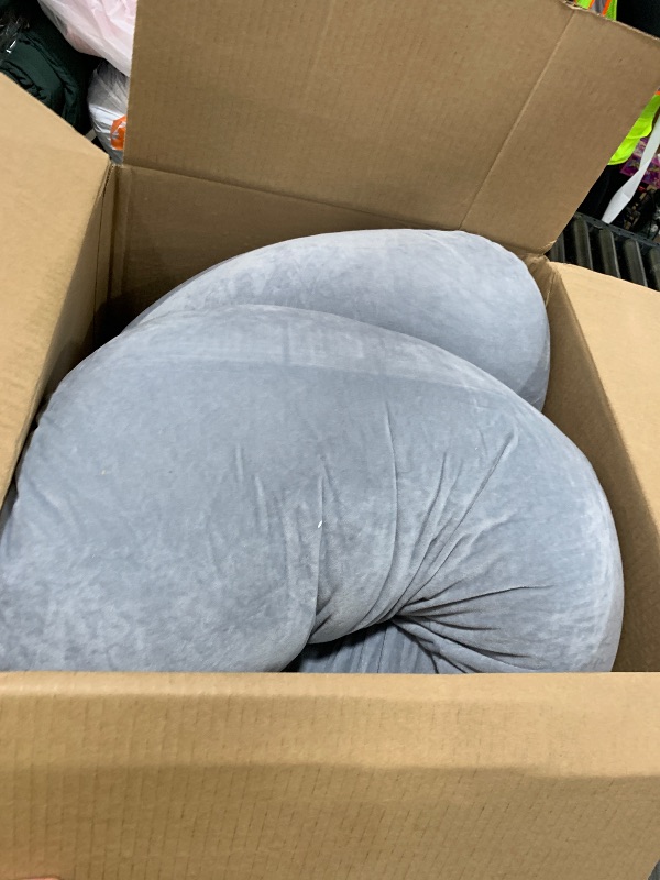 Photo 1 of Momcozy Pregnancy Pillows for Sleeping, U Shaped Full Body Maternity Pillow with Removable Cover - Support for Back, Legs, Belly, HIPS for Pregnant Women, 57 Inch Pregnancy Pillow for Women, Grey