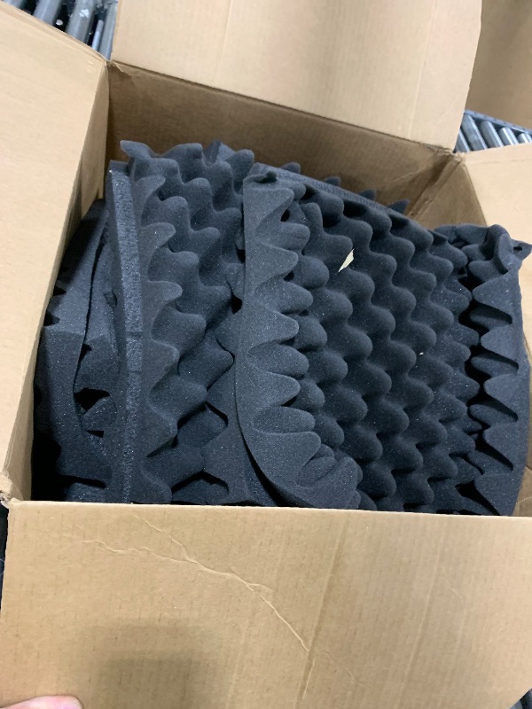Photo 1 of SD SODOCT 36 Pack Acoustic Foam Panels with Self Adhesive 12" X 12" X 2" Sound Proof Foam Panels for walls High Density Egg-Crate Soundproof Wall Panels for Studio Office Gaming Room