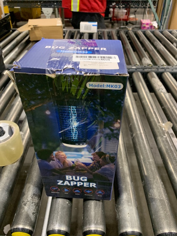 Photo 1 of Bug Zapper Outdoor, 2025 Upgraded 3 in 1 Rechargeable Bug Zapper with 5000mAh Battery & LED Night Light, 4000V Cordless Waterproof Mosquito Zapper for Outside,Patio,Backyard,Garden Black