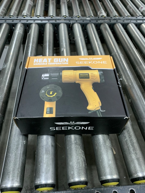 Photo 1 of SEEKONE Heat Gun 1800W 122?-1202??50?- 650??Fast Heating Heavy Duty Hot Air Gun Kit Variable Temperature Control Overheat Protection with 4 Nozzles for Crafts, Shrinking PVC, Stripping Paint(5.2FT)