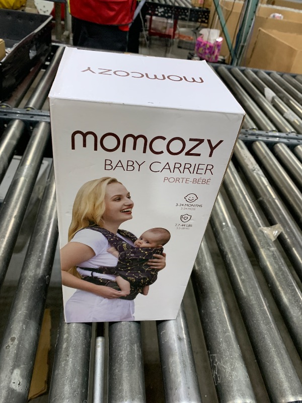 Photo 1 of Momcozy Baby Carrier - Ergonomic, Cozy and Lightweight Carrier for 7-44lbs, Effortless to Put On, Ideal for Hands-Free Parenting, Enhanced Lumbar Support, Purehug for Infant to Toddler, Black