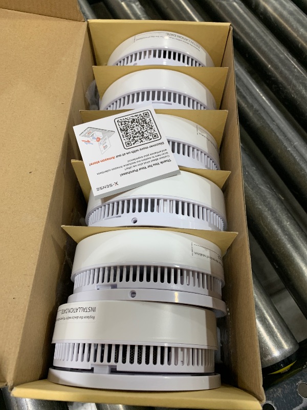 Photo 1 of X-Sense  Detector, Wireless Interconnected Fire Alarm with 10-Year Battery Life and Transmission Range of Over 820 ft, SD20-W, Pack of 6
