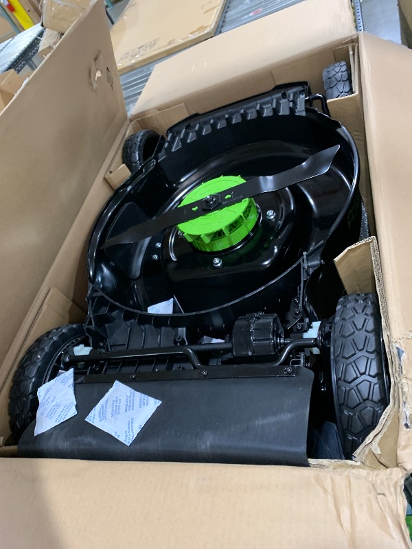 Photo 1 of Greenworks Self-Propelled 21-inch Brushless Lawn Mower 40V with 5Ah Battery and Charger
