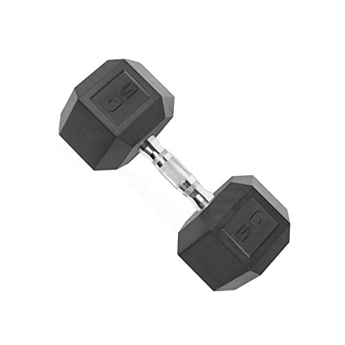 Photo 1 of CAP 50 LB Coated Hex Dumbbell Weight, New Edition
