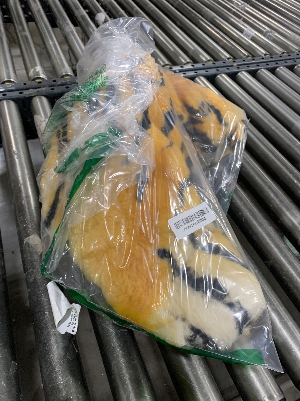 Photo 1 of Tiger Area Rug Chic Style Tiger Leopard Printed Australia Sheepskin Rug Soft Plush Throw Lambskin Fur Rug Perfectly in Living Room/Bedroom or as Couch Recliner Cover Decor one Pelt with tail