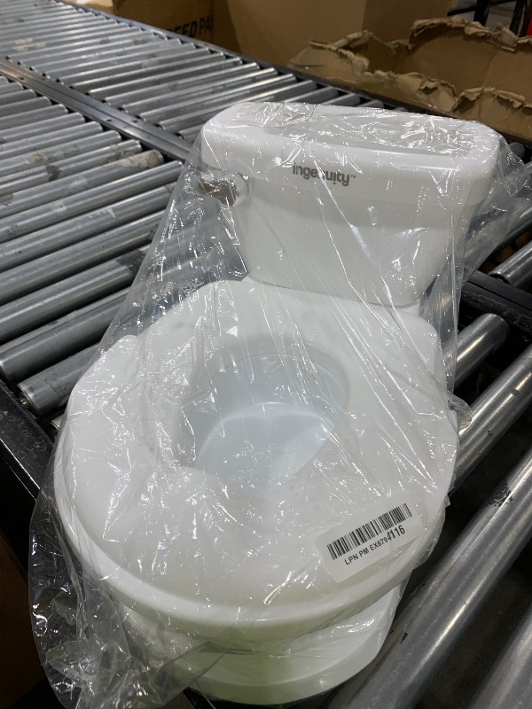 Photo 1 of Summer Infant by Ingenuity My Size Potty Pro in White, Toddler Potty Training Toilet, Lifelike Flushing Sound, for Ages 18 Months+, Up to 50 Pounds