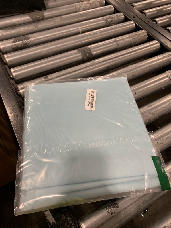 Photo 1 of Aiyufeng 2 Pack: Basic Sky Blue Sheer Curtain Drapes 63 Inch Length 2 Panels for Living Room, Light Filtering Voile Drapes for Bedroom, Patio, Sliding Door, Each 40" W x 63" L