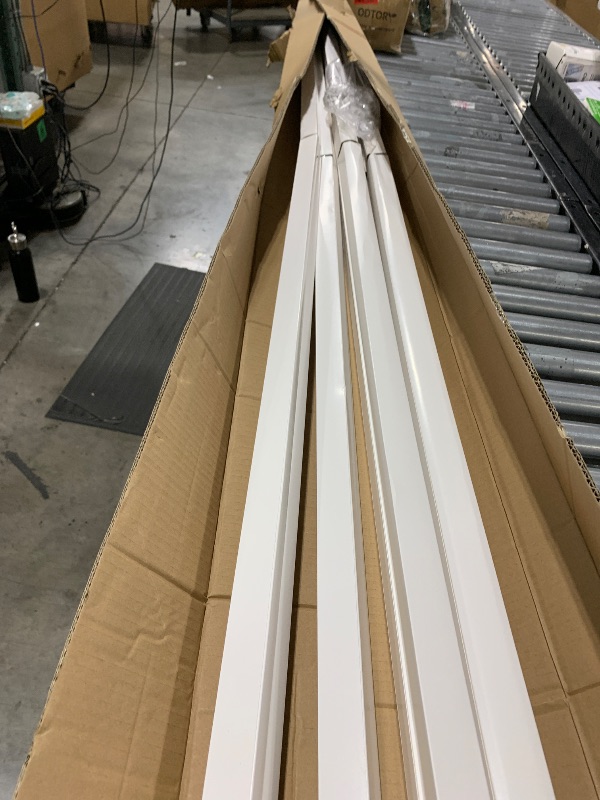 Photo 1 of JESLED LED Shop Light 8FT, 72W 6500K Cool White, 9000LM High Output, V Shape, T8 Linkable 8 Foot LED Tube Lights for Garage, Warehouse, Plug and Play, Clear Cover (6-Pack)
