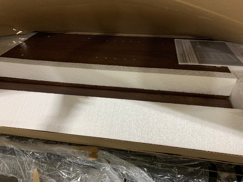 Photo 1 of Sauder Miscellaneous Storage 5 Split Bookcase/Book Shelf, L: 35.28" x W: 13.23" x H: 69.76", Oiled Oak finish