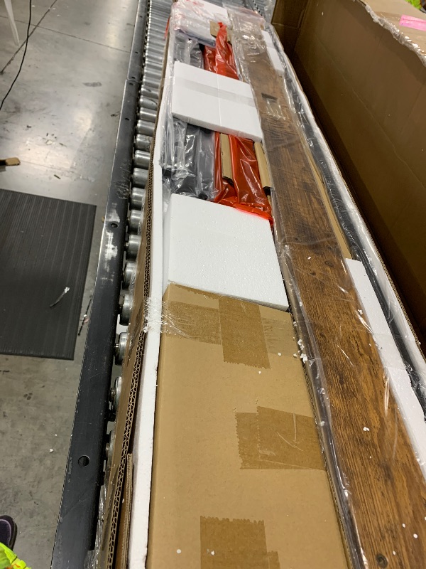 Photo 1 of LIKIMIO California King Bed Frames, Storage Headboard with Charging Station, Solid and Stable, Noise Free, No Box Spring Needed, Easy Assembly